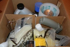 Soaping and swirling supplies Photo: Soaping and swirling supplies