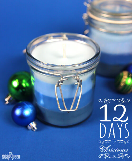 This beautiful ombre candle fills the room with a gardenia scent. Learn how to make it!