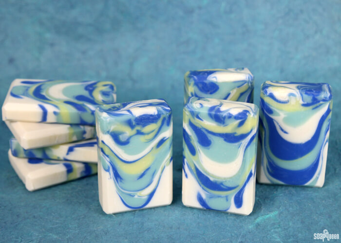 Blue Rain Drop Swirl Cold Process2