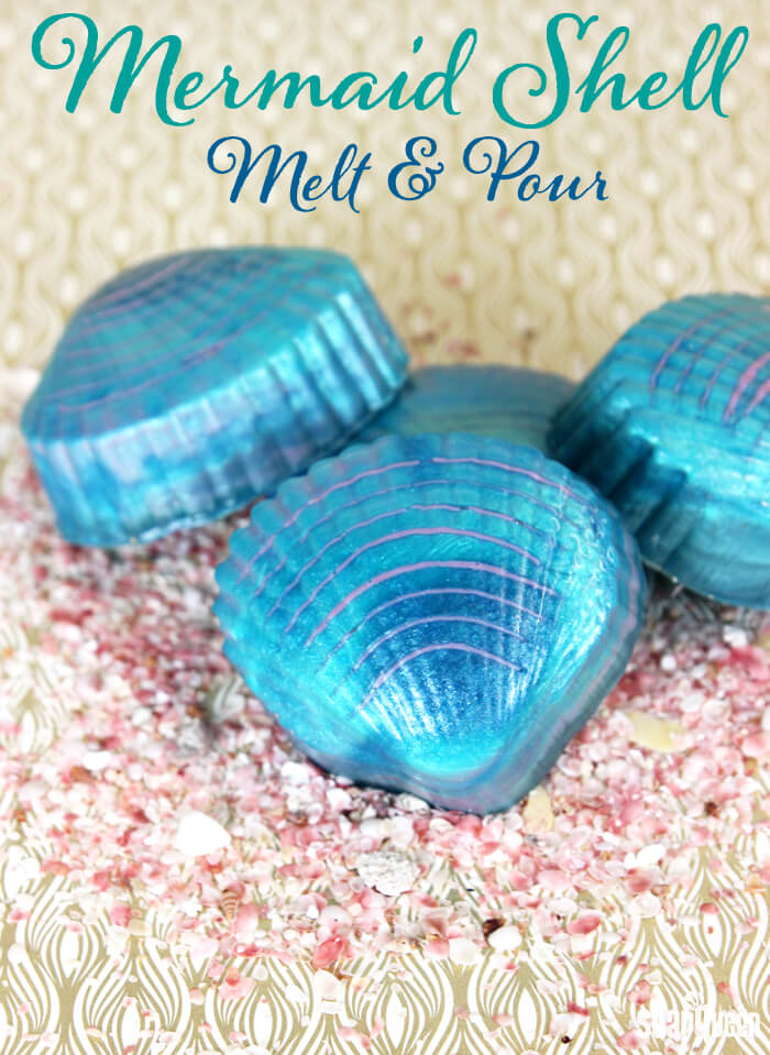 Learn how to create your very own Mermaid Shell Soap!