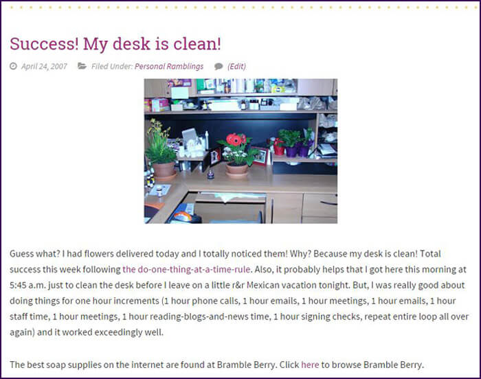 Cleandeskpost