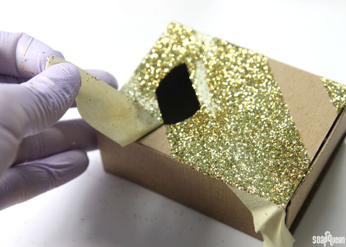 Dress up your soap packaging with glitter!