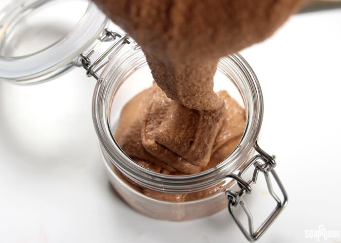 Pour Scrub - Doesn't this look like chocolate soft serve ice cream?!