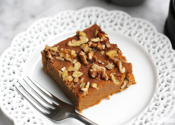 Made with coconut flour, these Pumpkin Breakfast Bars are moist and taste just like pumpkin pie!