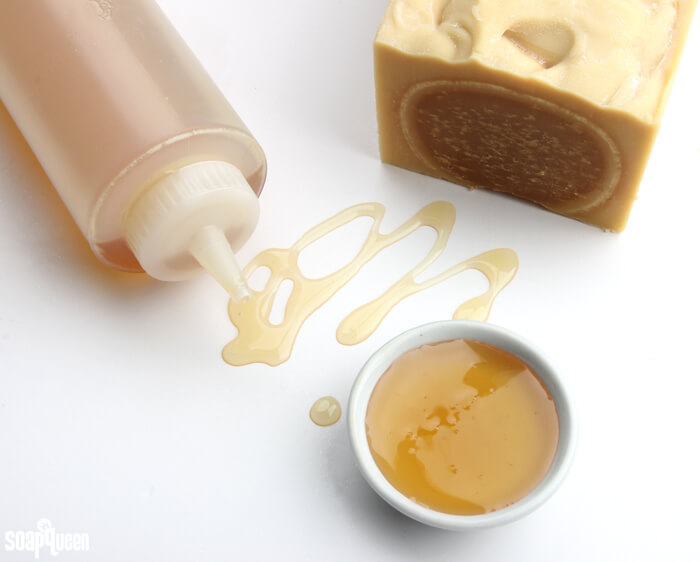 Learn how to work with honey in cold process soap, and see what happens when too much honey is added!
