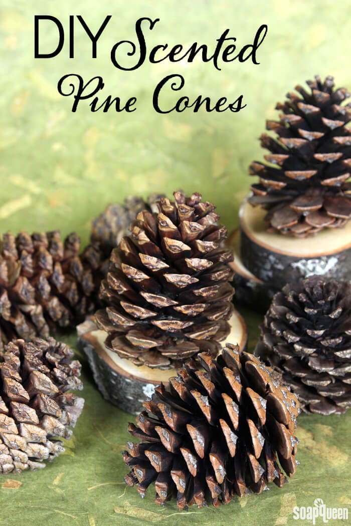Fill your home with your favorite fragrance with festive scented pine cones. They are incredibly easy to make!