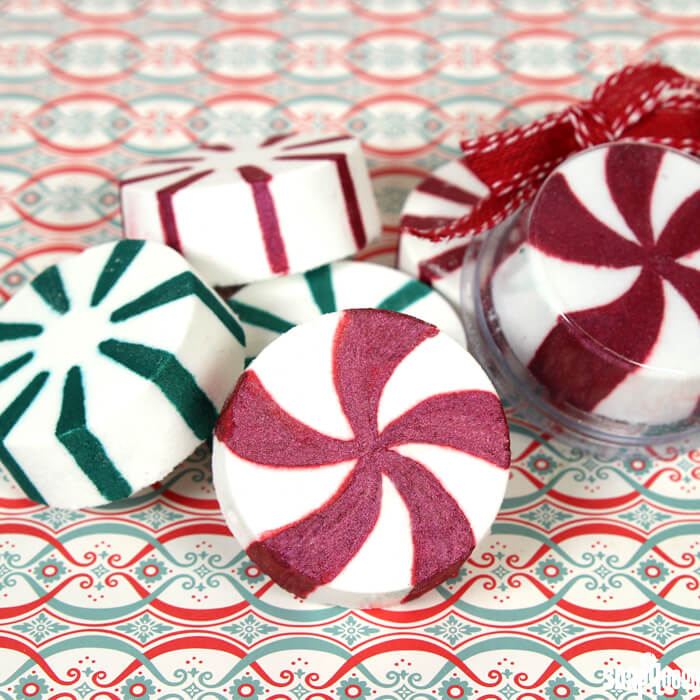 Peppermint Candy Bath Bombs Tutorial