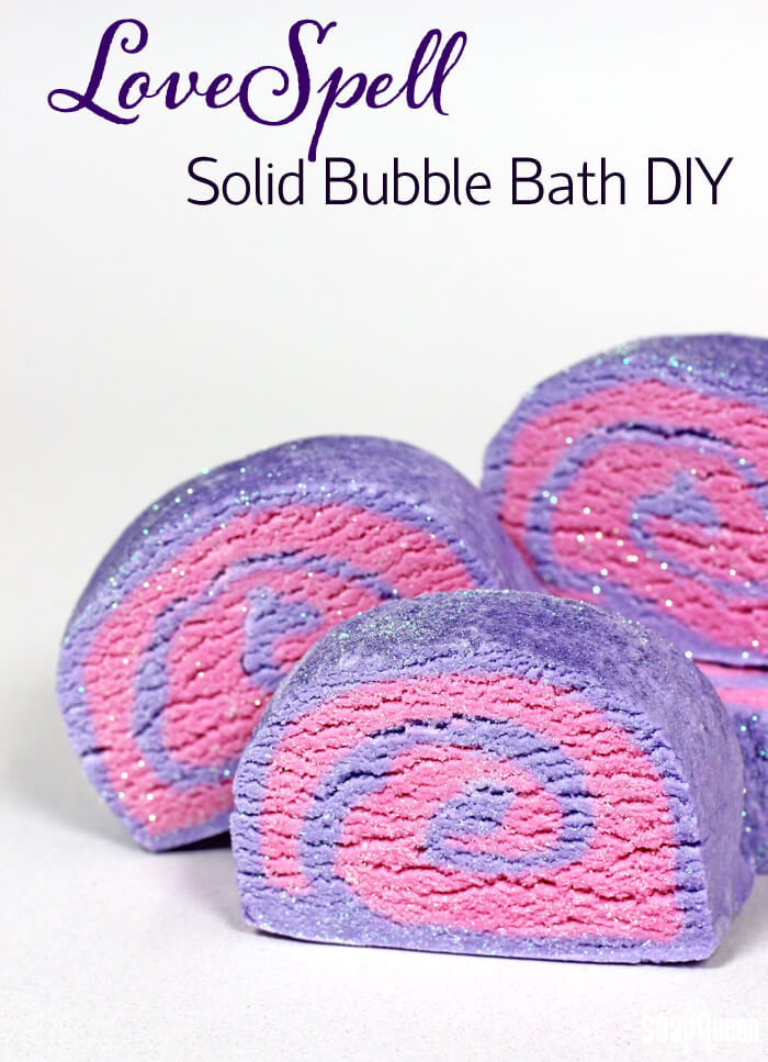 Learn how to make your own solid bubble bath in this easy to follow tutorial. This recipe can be customized with a variety of scents and colors!