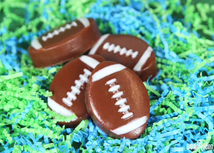 These Mini Football Soaps are easy to create, and are a fun way to celebrate the sport.