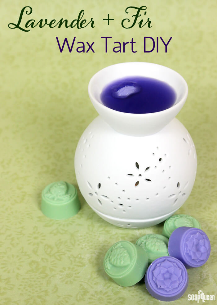 These wax tarts are made with lavender and fir needle essential oil, for a light earthy scent.