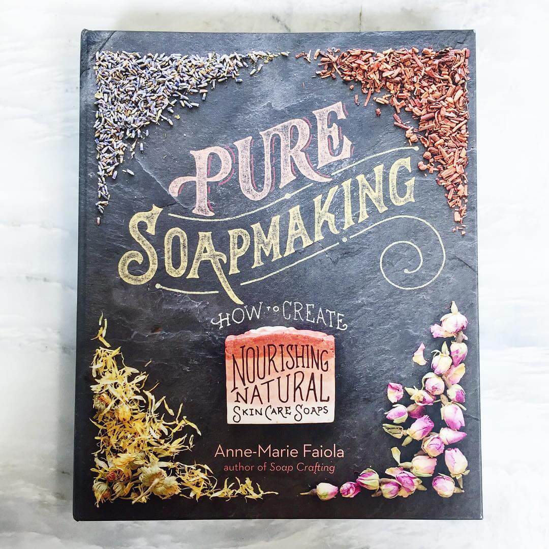 Pure Soapmaking contains 32 cold process recipes made with natural colorants and essential oils.