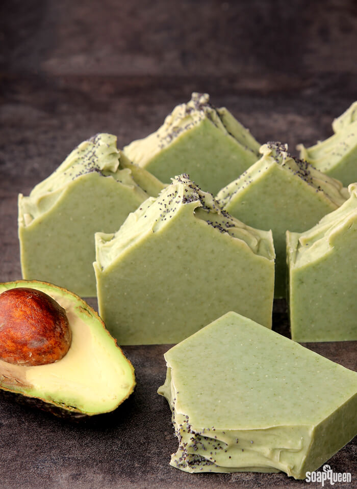 This Avocado and Spearmint Soap is made with real avocado, spearmint essential oils and French green clay.