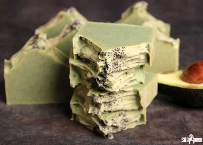 This all natural Avocado and Spearmint Soap is made with real avocado, spearmint essential oils and French green clay.