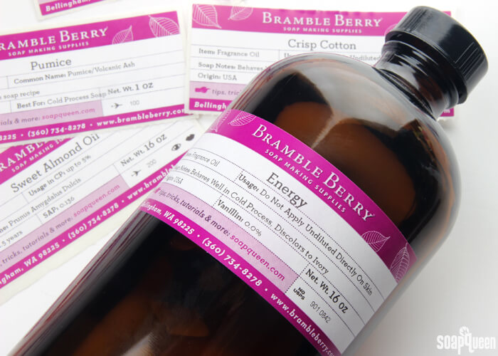 Bramble Berry's labels have updated to include more product information on every product!
