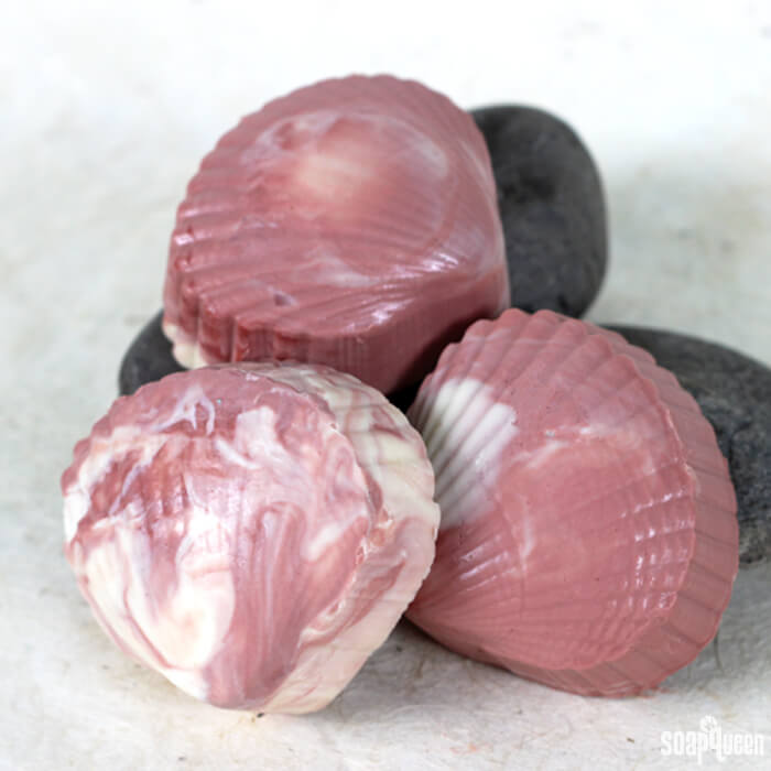 These Brine and Rose Clay Bars are made with salt water to create a super creamy lather. Click here to learn how to make them!