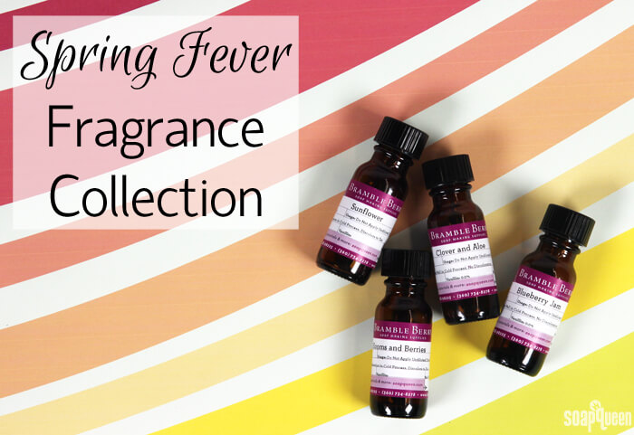 The limited edition of Spring Fever Fragrance Collection includes four new fragrance oils including Sunflower and Blueberry Jam.