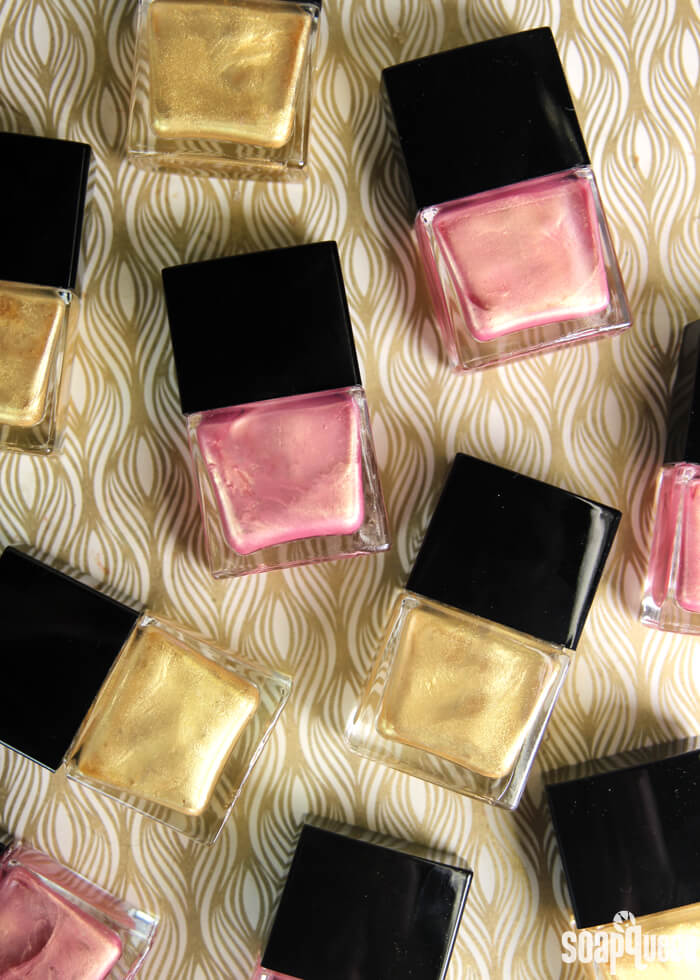 Create your own nail polish to give as wedding favors. Making nail polish is also a great bridal shower activity!