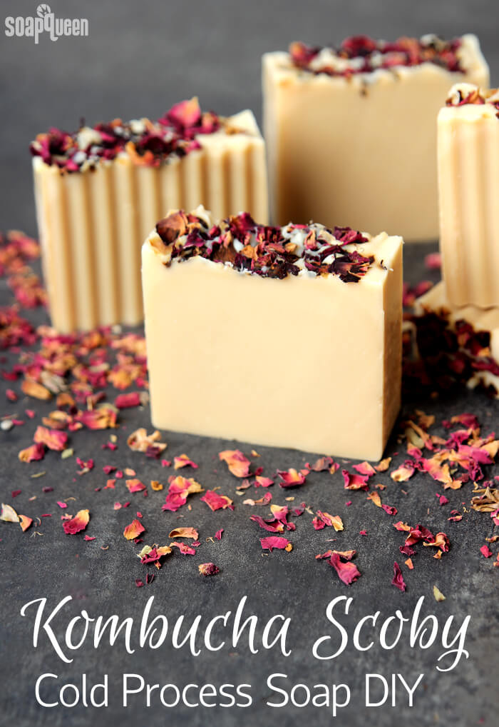 Learn how to create your own soap made with kombucha tea and the kombucha SCOBY in this tutorial.