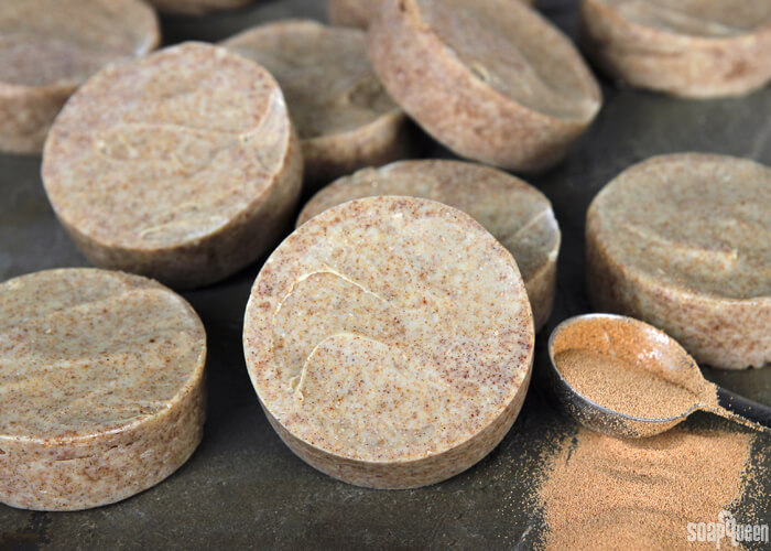This Mechanic Soap recipe is perfect for removing grease and grime from hands. It's made with natural orange essential oil, walnut shells and pumice.