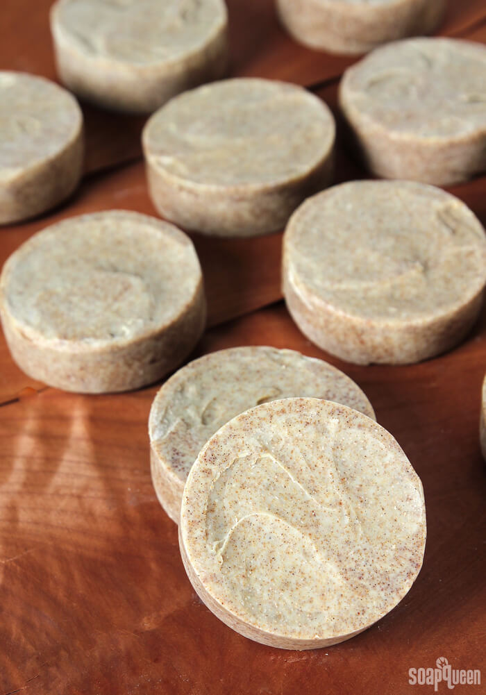This Mechanic Soap recipe is perfect for removing grease and grime from hands. It's made with natural orange essential oil, walnut shells and pumice.