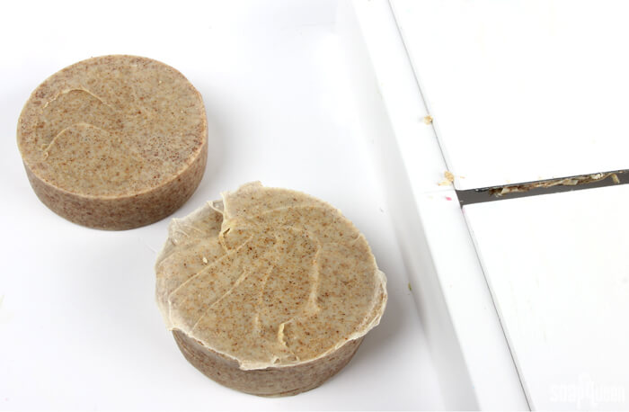 This Mechanic Soap recipe is perfect for removing grease and grime from hands. It's made with natural orange essential oil, walnut shells and pumice.