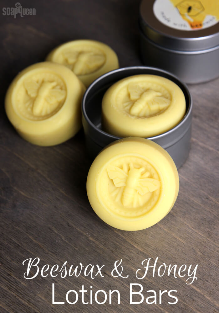 Beeswax and Honey Lotion Bars DIY // Learn how to make these lotion bars with olive oil, shea butter and beeswax.
