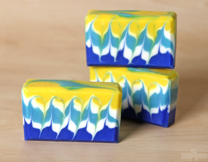 Learn the hanger swirl technique for cold process soap!