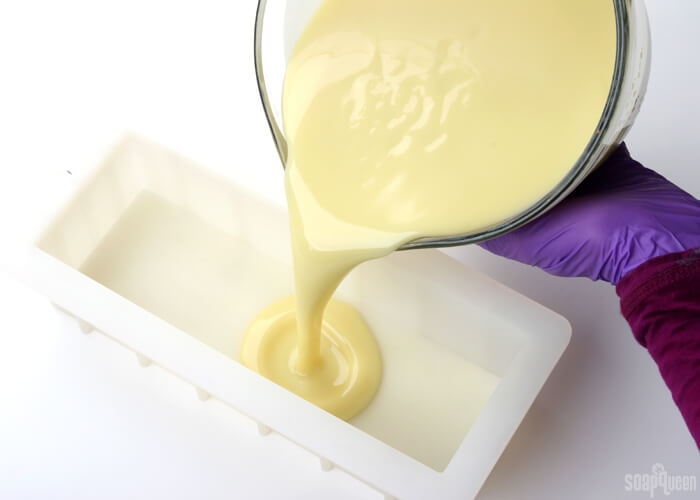 Simple Castile Cold Process Soap DIY // Learn how to make soap with 100% olive oil. Castile soap is extremely gentle and great for sensitive skin.