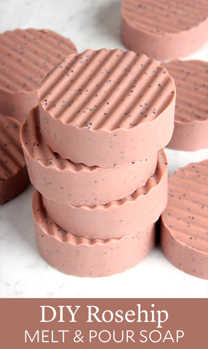 DIY Rosehip Melt and Pour Soap