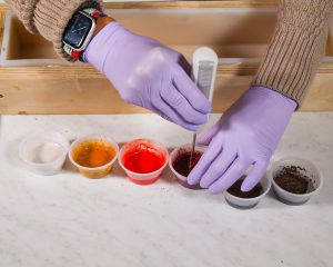 Pre-mix colorants Pre-mix colorants to help prevent clumping