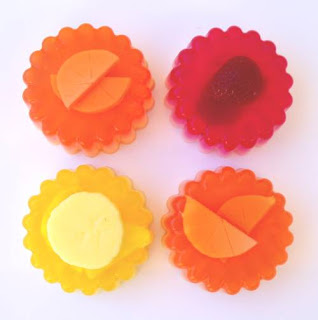 Neon parfait melt and pour soap
