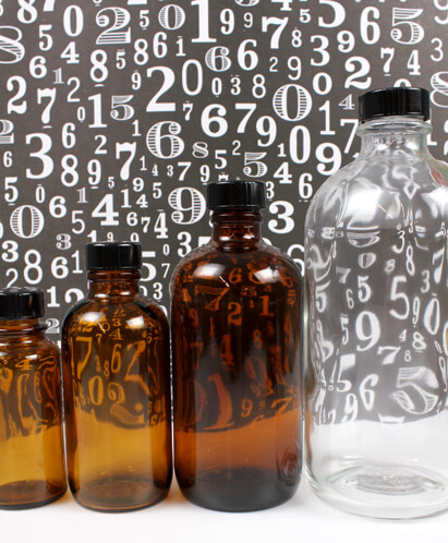 Glass bottles for fragrances