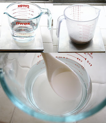 Making lye water solution