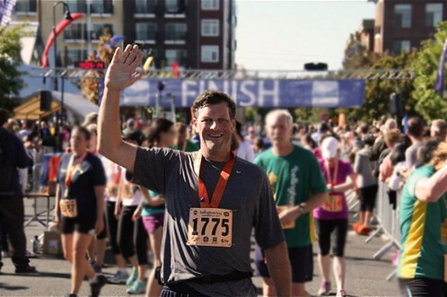 Norm at the finish line Norm at the finish line