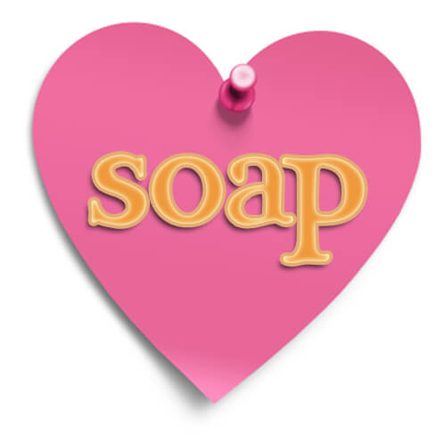 Pinned Soap Heart