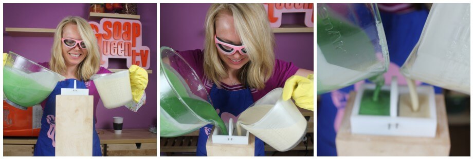 Pouring the Soap