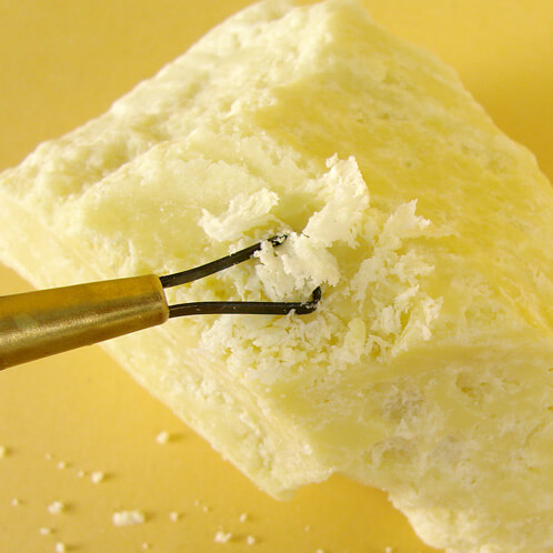 Shredding cocoa butter