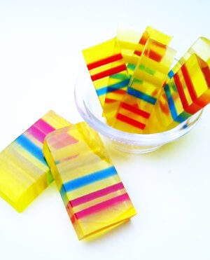 Summer melt and pour soap