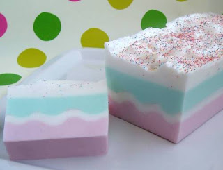 Birthday cake soap