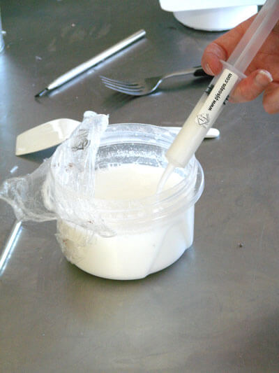 Making crescent moon soap CMoon3