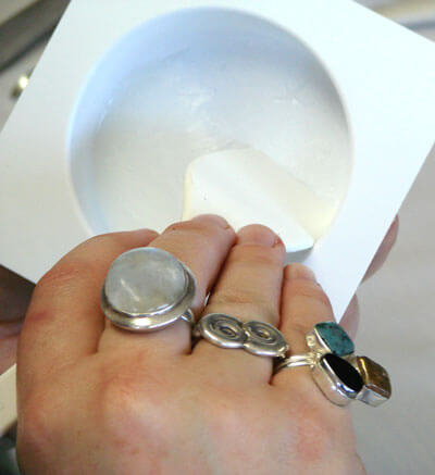 Making crescent moon soap CMoon5