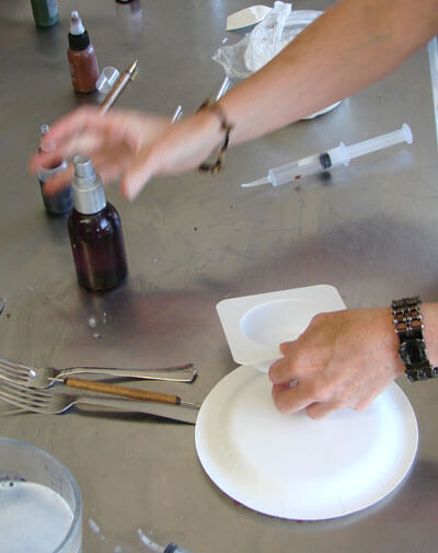 Making crescent moon soap CMoon2