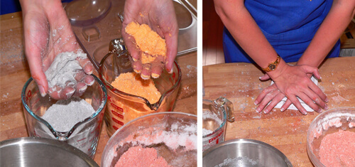 Making bath fizzies HallFizzy9