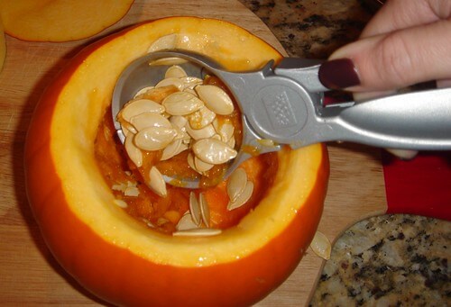 Pumpkin seed exfoliating mask