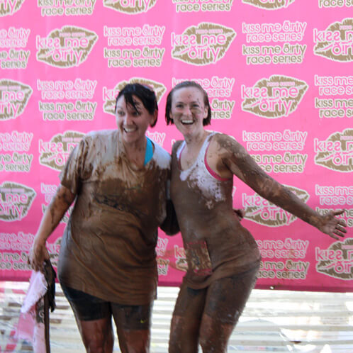 At the finish line At the finish line