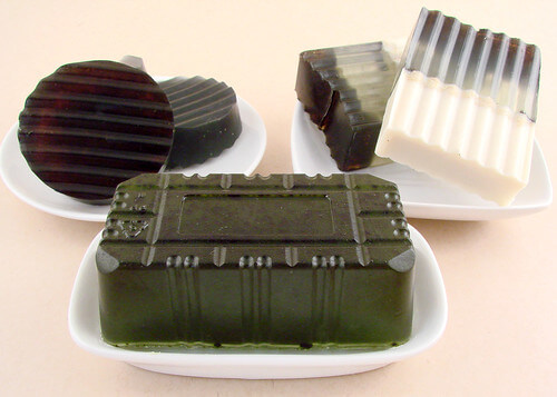 Soaps made with natural ingredients and recycled molds EcoChic1
