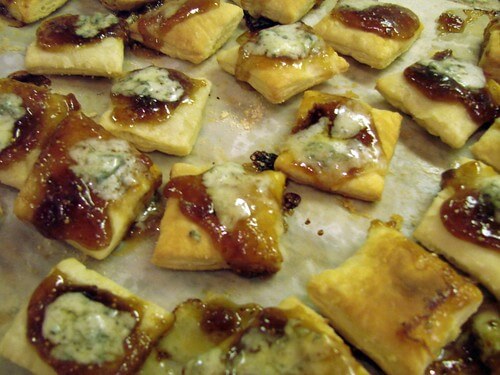 Fig and stilton squares