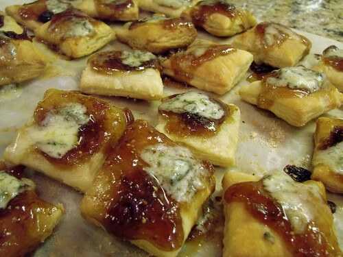 Fig and stilton squares