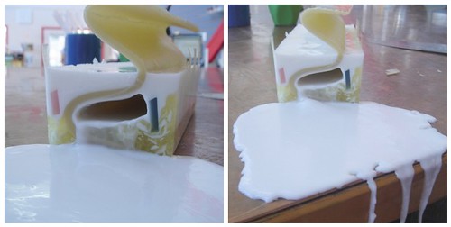 Soap with a hold in it