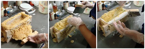 Coconut milk soap volcano